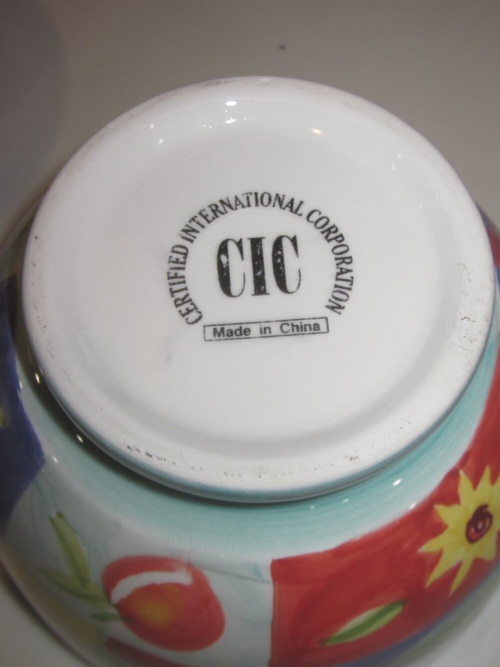 Certified International Bowl Set Colorful Summer of 4 - Picture 3 of 3